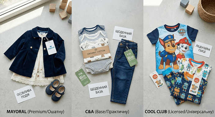 Порівняння дитячих брендів Mayoral CAndA Cool Club